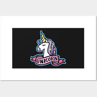 Magic unicorn Posters and Art